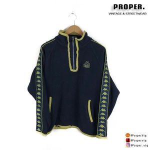 Vintage Kappa Quarter Zip Fleece Pullover 90s